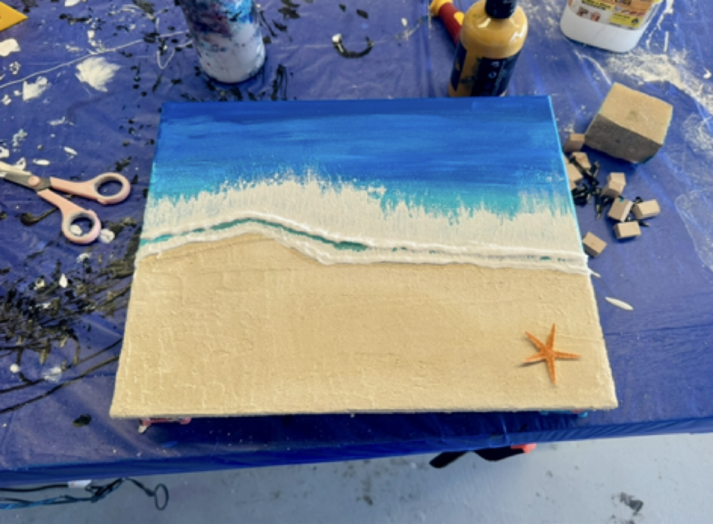 Textured Acrylic Beach Workshops