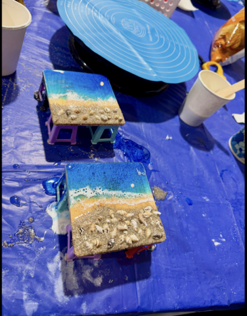 Beach Scene Resin Art Workshops