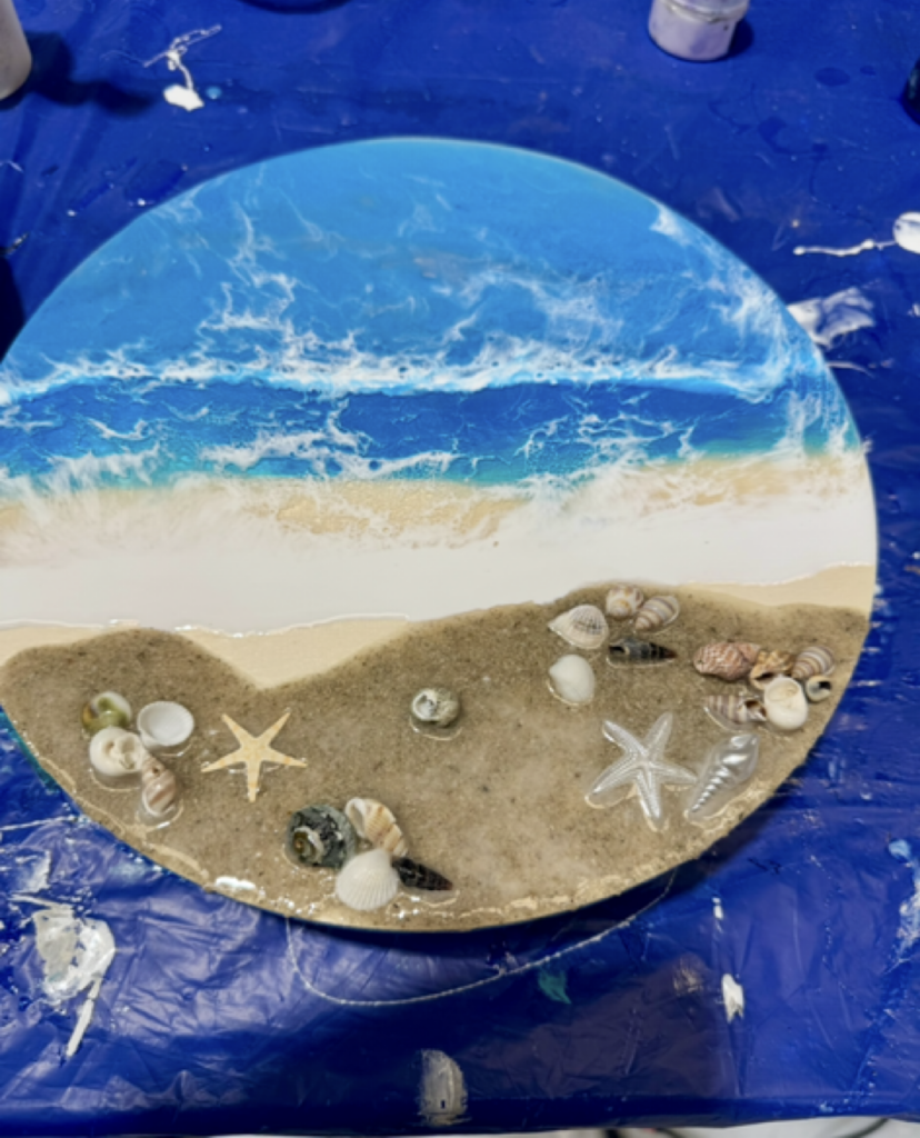 Beach Scene Resin Art Workshops