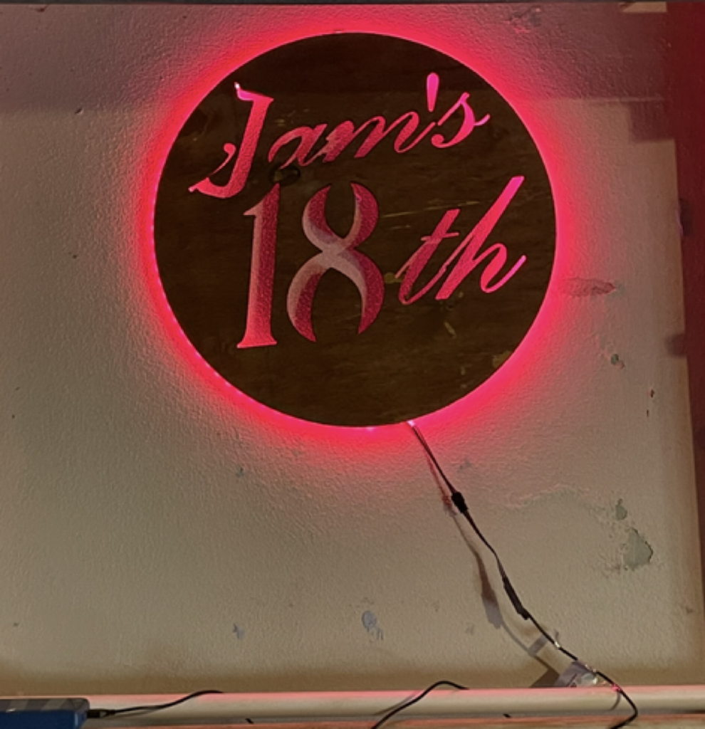 LED Birthday sign 60CM