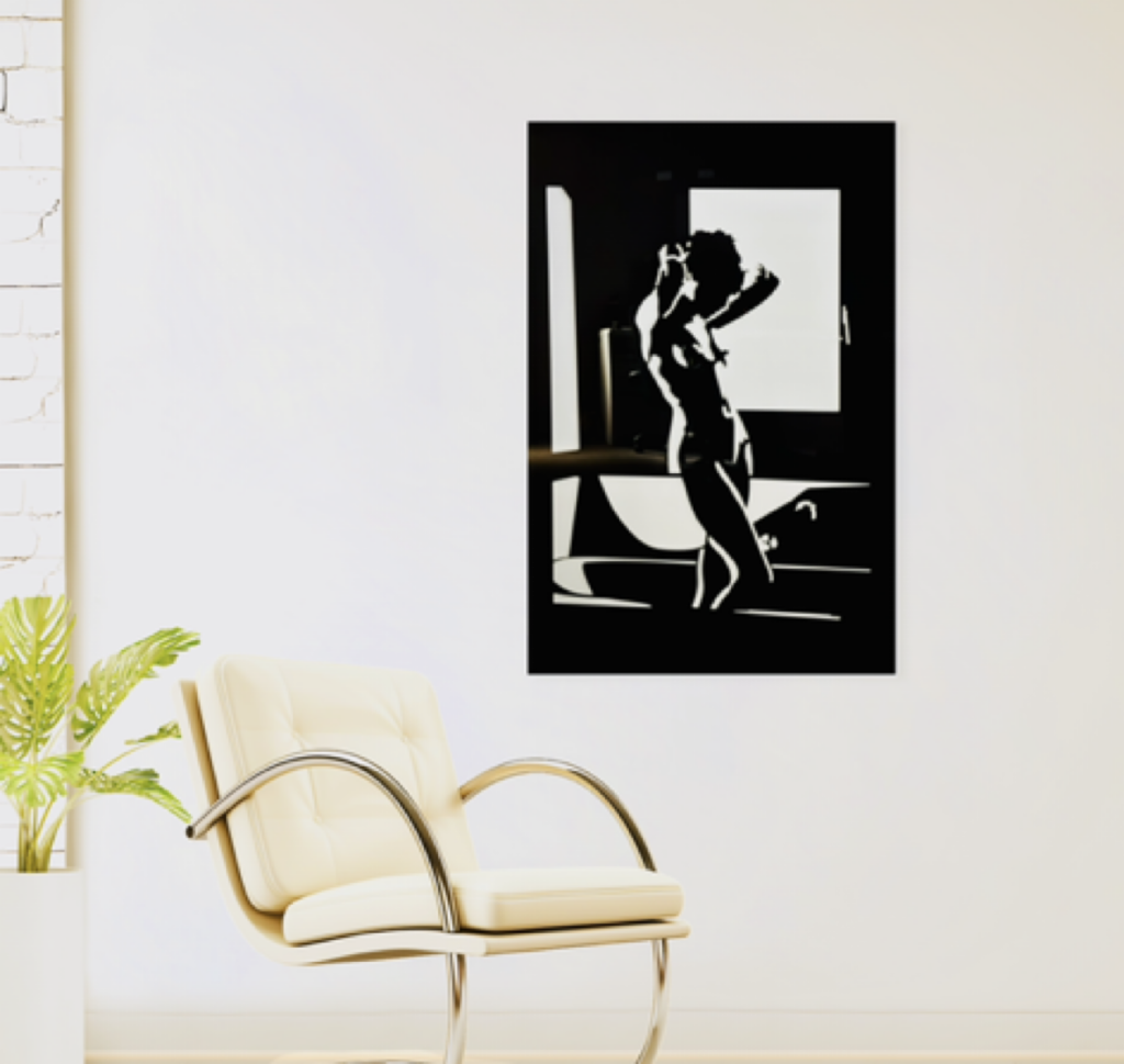 Acrylic Wall Art Black & White 110x85 CM