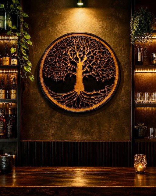 Tree Of Life made from timber 1 meter across