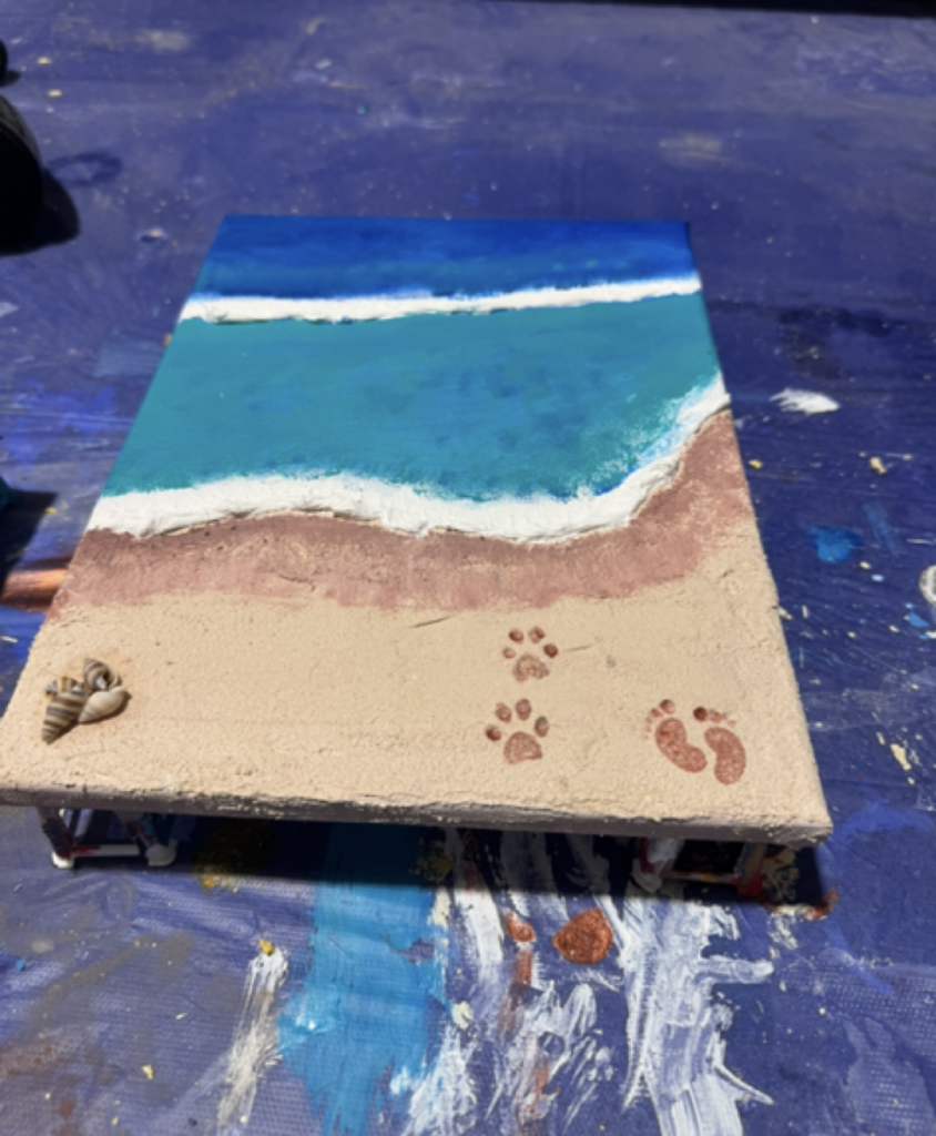 Textured Beach Art