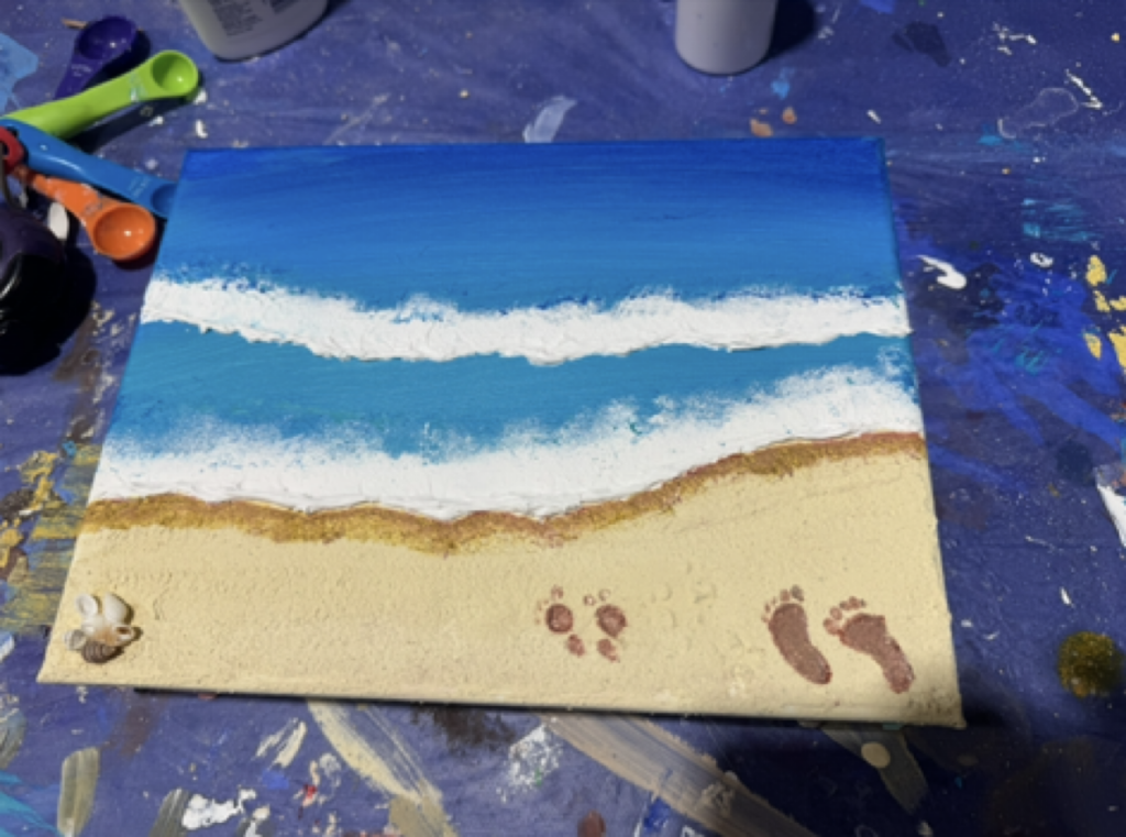 Textured Beach Art