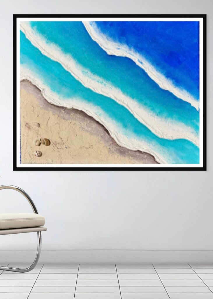 Textured Beach Scene 